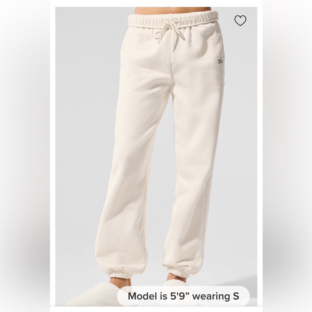 ALO Yoga Accolade Sweatpant-M-Ivory-NWT